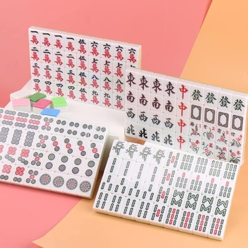 Mahjong Chino de Melamina para Hogar y Viaje miniatura 5