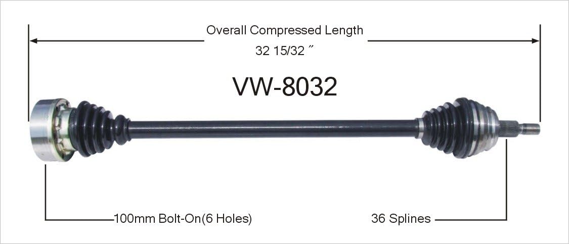 VW-8032 CV Axle Shaft