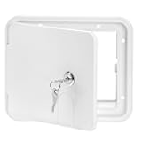QWORK RV Access Door, ABS RV Electric Cord Trailer Cable Hatch for Cable Management - 7.5