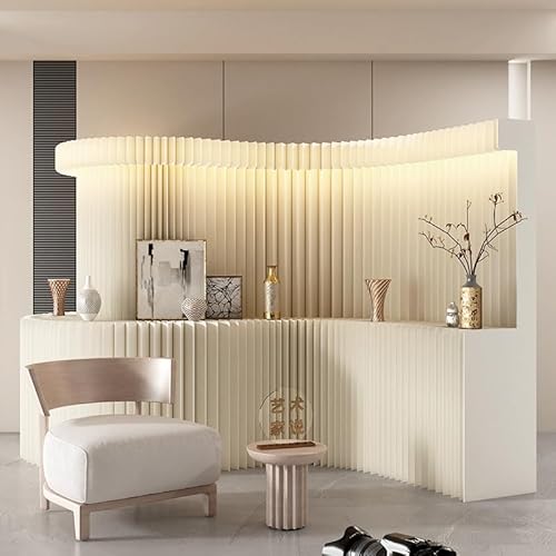 パーテーション 発光 間仕切り 展示台 収納棚 兼用 大容量 収納ラック オープンシェルフ 衝立 組立不要 折りたたみ式 頑丈 屏風 スクリーン ついたて パーテーション ついたて 目隠し 室内 おしゃれ ペーパーデザイン 環境に優し素材 部屋 和室 玄関