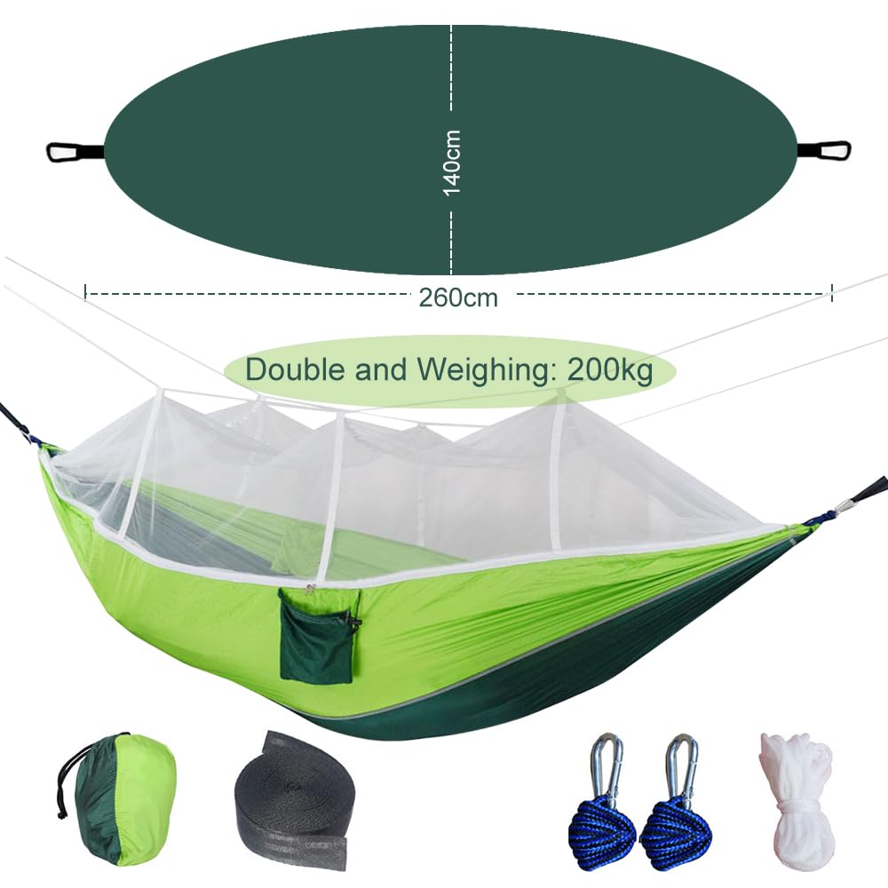 FYeang Camping Hammock, Lightweight Portable Hammock With Mosquito  Net,Hammock With Bug Net,Tree Hammocks For Outside,Travel Hammock,Hammock  Camping