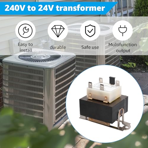 240v to 24v transformer 0130m00138s compatible with goodman amanab1141643 b11416-43 pf40224 40va furnace transformers - 208240 volt to 24 volt