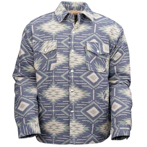 Image of Outback Trading Company Men's Ronan 29761 Cotton Warm Outdoor Casual Western Berber Lined Snap Closure Long Sleeve Jacket
