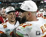 Kansas City Chiefs Patrick Mahomes And Travis Kelce Celebrate Their Second Super Bowl Victory 8x10 Photo Picture - Valentines Day, Birthday, Fathers Day, Or Christmas Gifts For Men, Dad, And Husband JSA COA