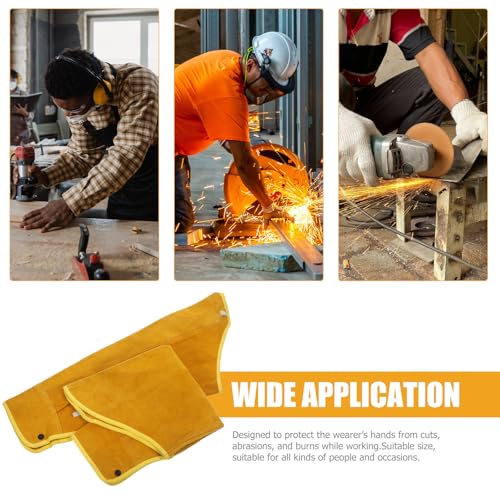 Fundas protectoras de brazo para soldar de piel duradera y resistente Alipis 3
