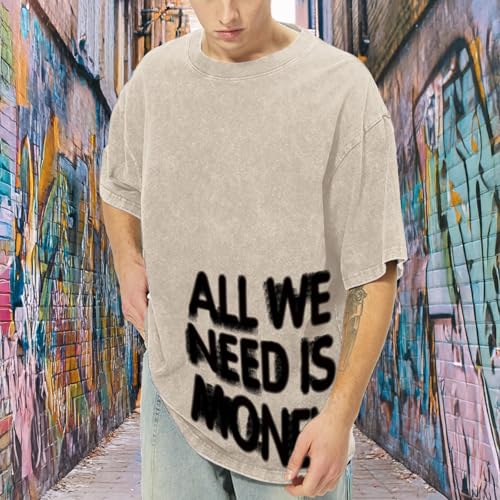 Mens Oversized Graphic Tees Streetwear Baggy Shirts Y2k Vintage Acid Wash Cotton Tshirt Harajuku Grunge Shirt Men2