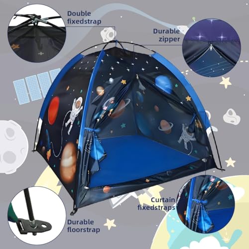 Image of Kids Play Tent House | Kids Tent House Foldable | Tent for Camping | Toys for 2+ Years Girls and Boys| Light Weight Water Repellent |Play Tent for 2 Person (Space) (Rocket Tent Big= China)