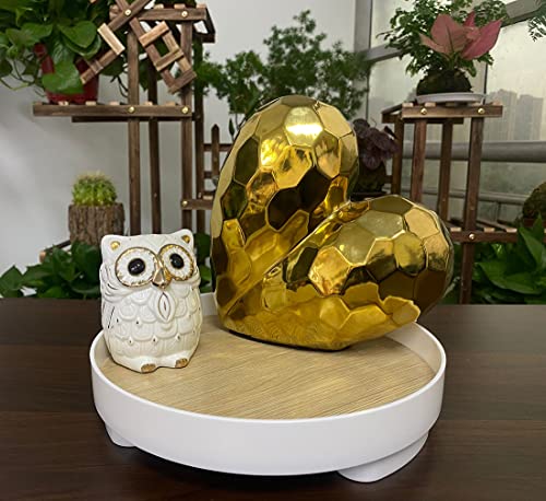Artgenius 7.75" Gold Love Heart Statue Sculpture,Geometric Decorative Objects,Gold Accent Heart Decor Ideas For Wedding,Gifts,Indoor #TOP1