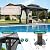 10X13 FT Outdoor Polycarbonate Hardtop Gazebo, Heavy Duty Double Roof Outdoor Gazebo with Netting and Sunshade Curtains, Aluminium Framed Gazebo for Patio, Terrace, Lawn and Deck, Grey