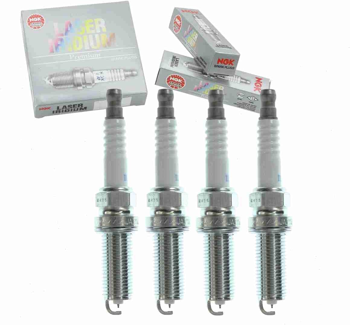 4 pc NGK Laser Iridium Spark Plugs compatible with Hyundai Veloster 1.6L L4 2012
