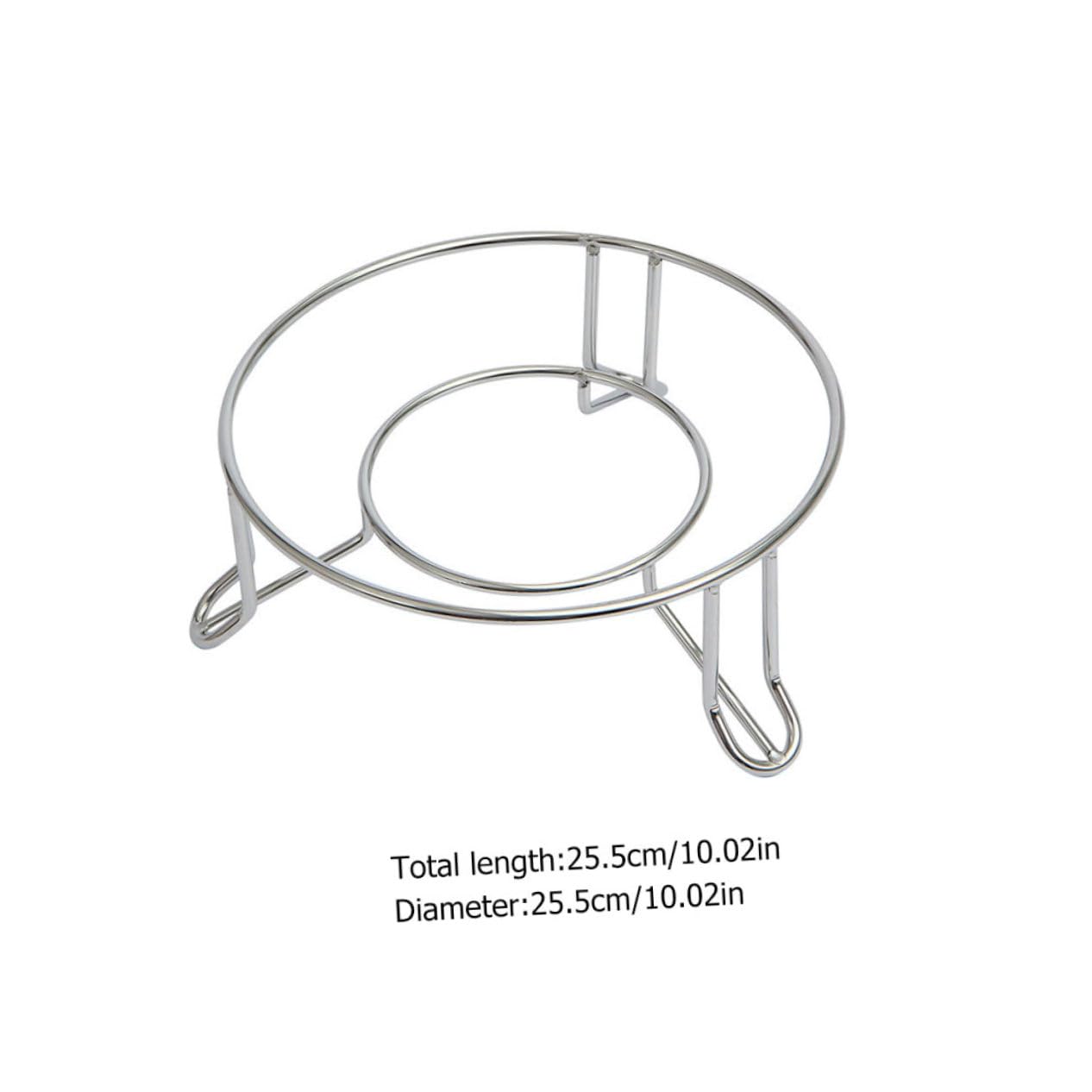 COLLBATH 1pc Stainless Steel Pot Rack Steaming Stand for Versatile Kitchen Use Steam Rack for Large Small Pots Heat Resistant Design Essential Cooking Gadget