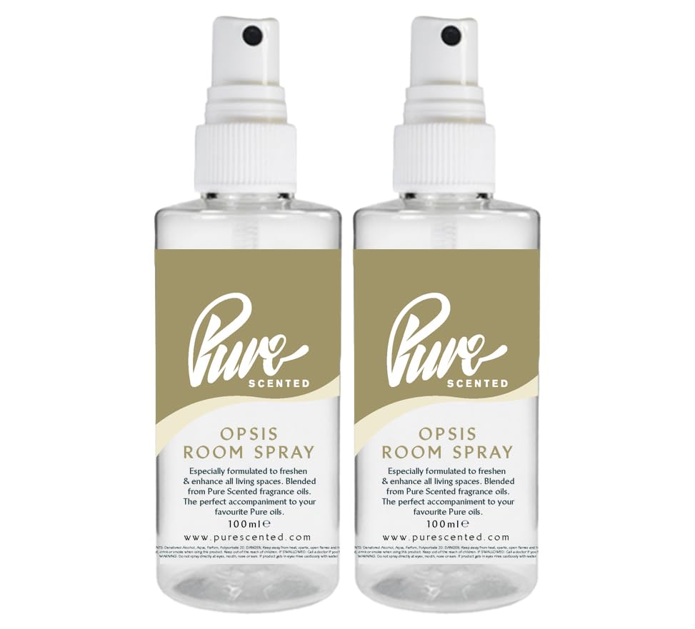 "Pure Scented 200ml Room & Fabric Sprays 2 x 100ml Suitable For Home, Car, Caravan, Work, Gym Bags, Odour Eliminators (2 x 100ml, Opsis)" โ image 1