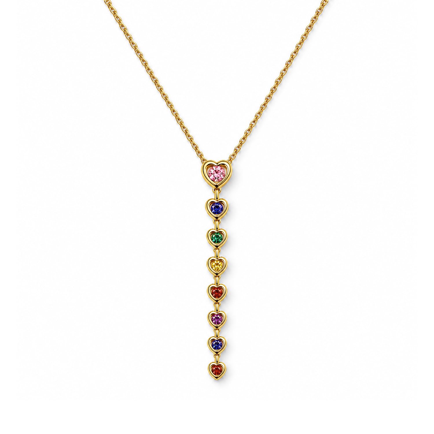 Aurora Cascade Charm Necklace for Women - Waterproof & Anti-Tarnish-image-31