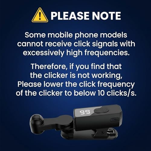 shuielai Rechargeable Smartphone Auto Clicker - Screen Speed Clicker Compatible with iPhone iPad, Continuous Fast Click Device for Live Streaming Likes, Ticket Grabbing & Reward Tasks (Black) — view 6