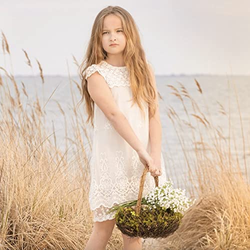 Cutiego Vintage Crochet Lace Dress Flower Girl Dress Toddler Dresses4