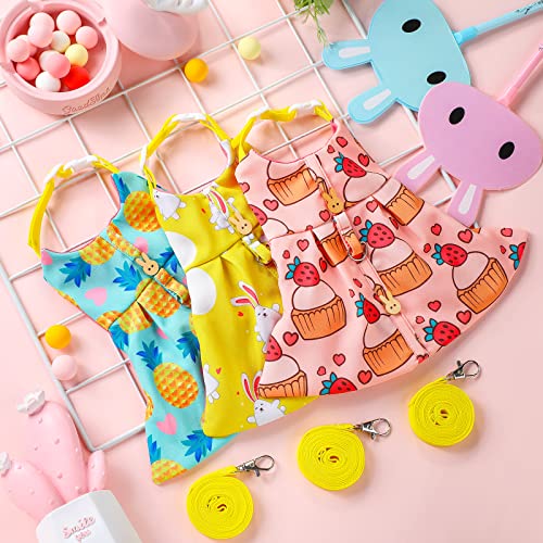 3 Piece Cute Rabbit Leash and Harness Set, Bunny Rabbit Dress Clothes Walking Harness Vest Escape Proof Pet Supply for… - Image 8