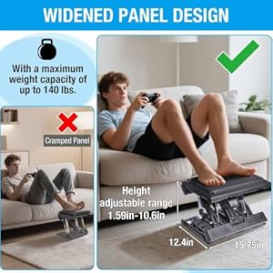 Adjustable Foot Rest Under Desk for Office, Home, Gaming & Study — photo 4 of 6