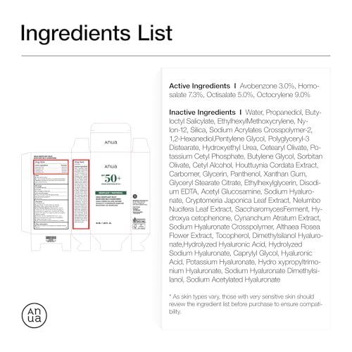 Anua Heartleaf Silky Moisture Mild Sunscreen, Broad Spectrum SPF 50+ with Moisturizing Formula, Lightweight Korean Sunscreen, Natural finish, Vegan, korean skin care 50ml / 1.69 fl. oz. - Image 10