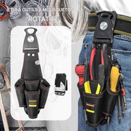 Ceinture à outils étanche et pochette compacte d'électricien