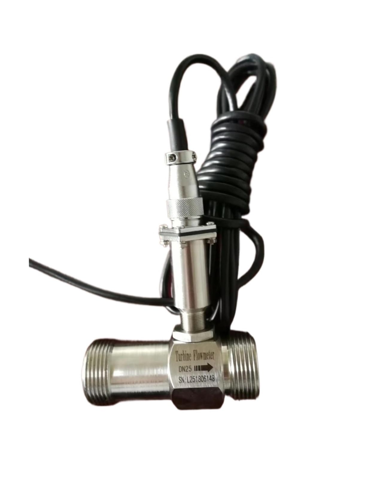 LEOTNNDQ DN15 DN20 DN25 DN32 DN40 DN50 SS304 Turbine Flow Meter(DN10)