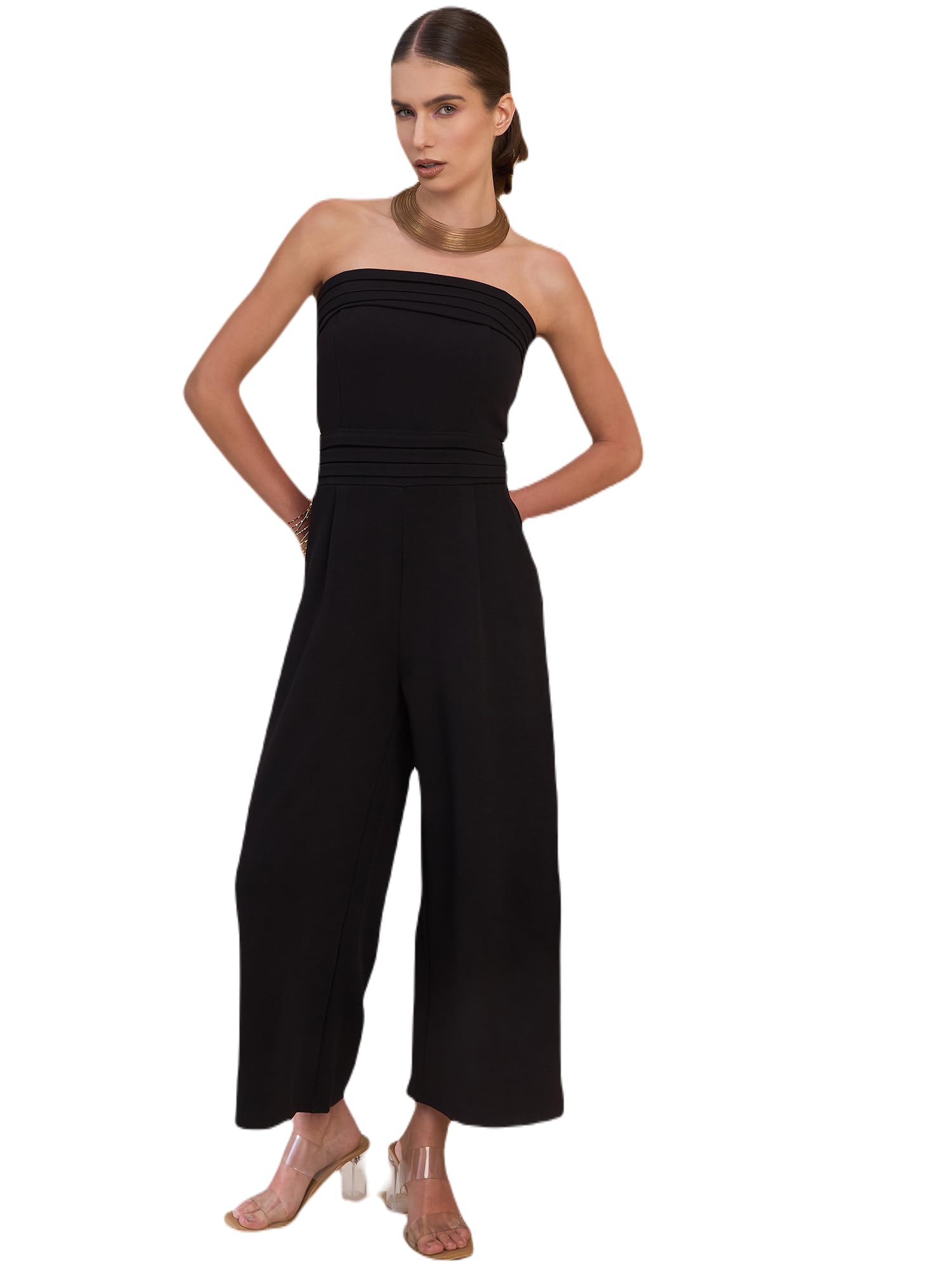 kassually Black Strapless Basic Jumpsuit-picture-31