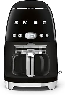 Smeg, DCF02BLEU Filter Coffee Maker, Aroma and Autostart Function, Glass Jug Up to 12 Cups, 2 Levels of Intensity, Keep Wa…