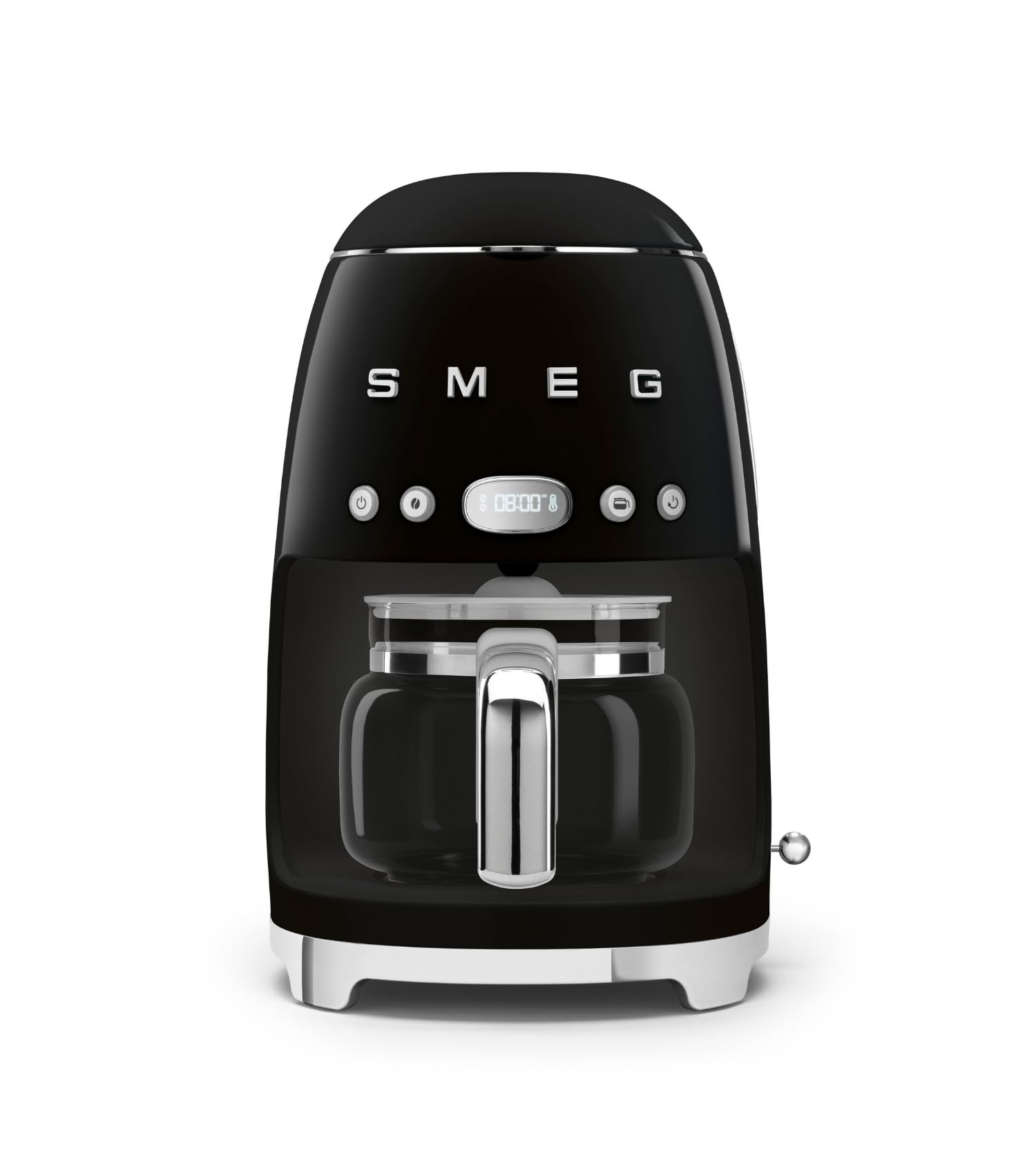 Smeg DCF02BLEU, cafetière filtre, 12 tasses, intensité réglable, programmable