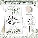 Maitys 101 Pcs Bridal Shower Favors for Guests Wedding Wooden Sign 100 Bridal Shower Seed Packet Self Adhesive Seed Packets for Wedding Party Favors