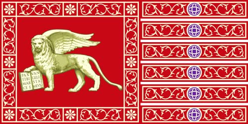 Drapeau Venise 60x120cm - Pavillon format paysage de 0.7m²