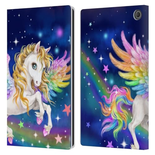 Étui portefeuille en cuir Fire Max 11 2023 motif Pégase