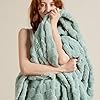 Bedsure Sage Green Fleece Blanket for Couch – Checkered Throw Blanket for Women, Cute Soft Cozy Throw for Girls, 50×60 Inches