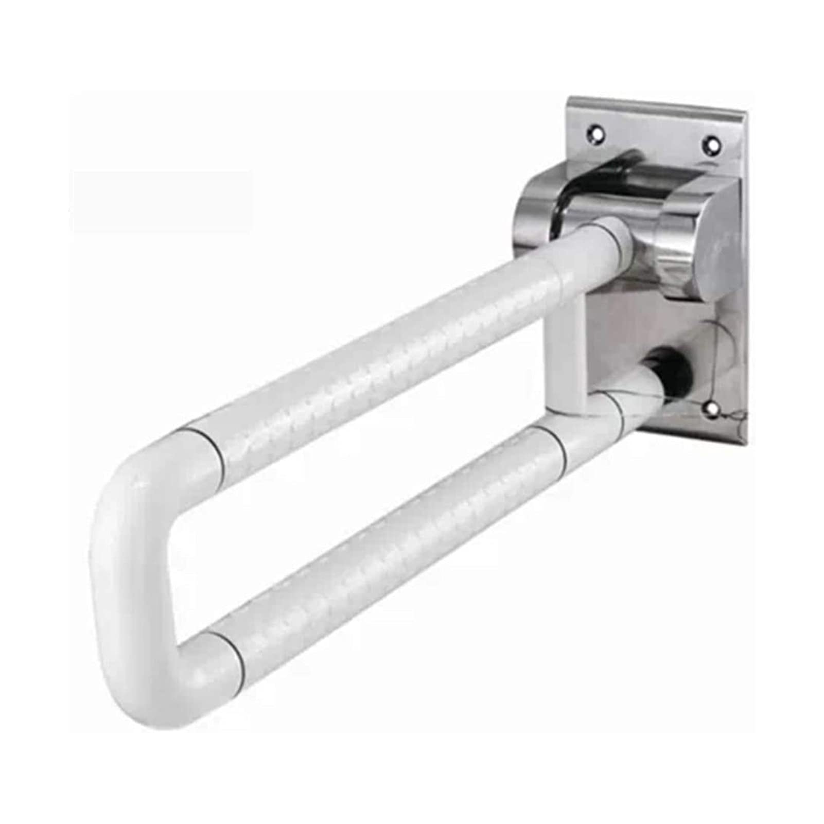 Maniglioni di Sicurezza per Bagno, corrimano Pieghevole di Sicurezza per Anziani in Acciaio Inossidabile Antiscivolo per disabili (Bianco)