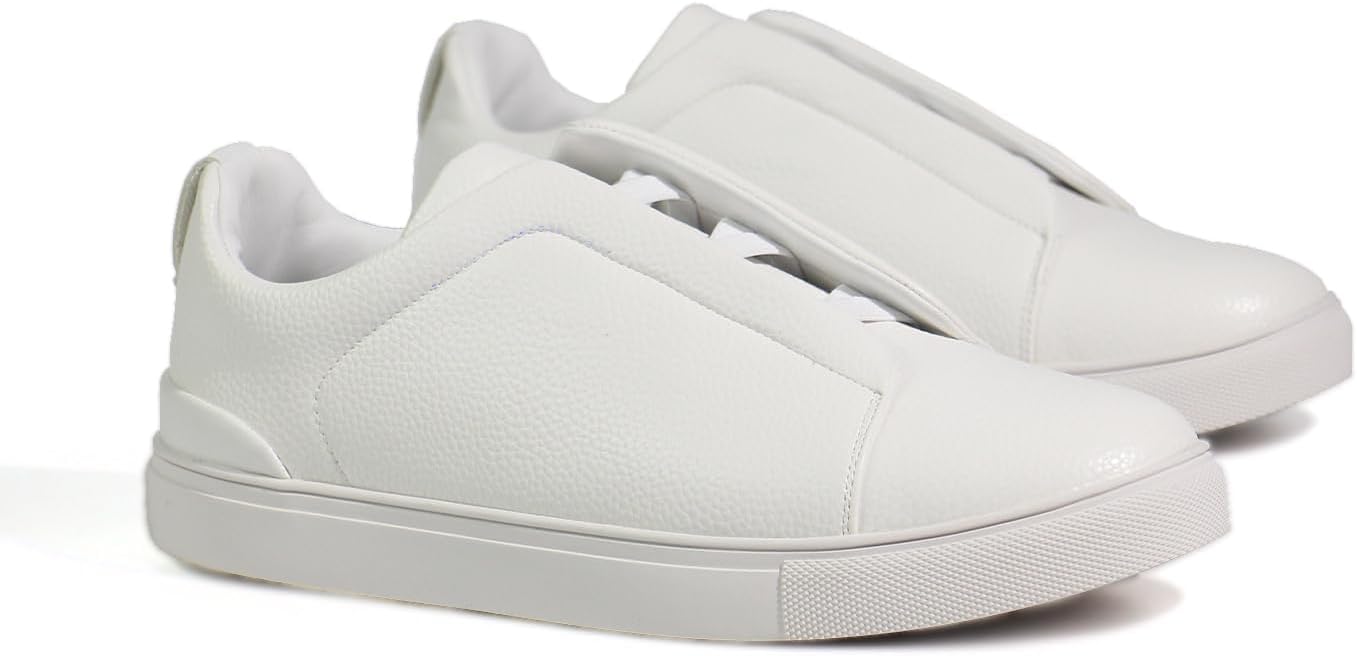 Mens Sneakers | Lace-Up Low Top Loafer, Walking Casual Dress Shoes for Men | Comfortable Fashion Sneakers