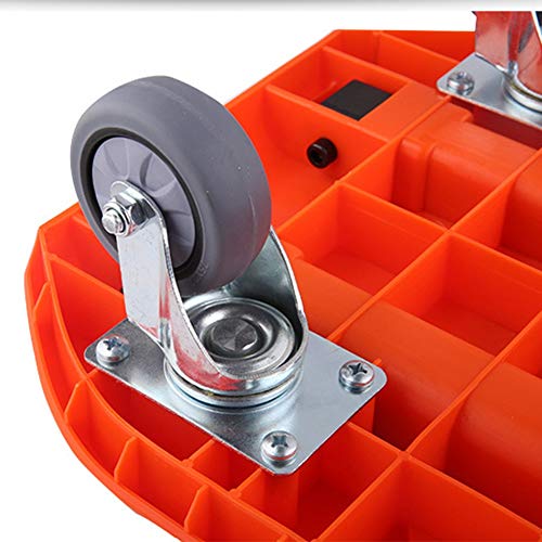 Luggage Cart-WAHOUM Folding Hand Trucks Heavy Duty 4-Wheel Utility Cart Portable Fold Up Trolley Compact and Lightweight… - Image 6