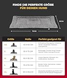HS-Hundebett® Hundedecke Cord mit Füllung S (55x75 cm) – Anti-Rutsch-Funktion – Kuscheldecke für Hunde – Gemütlicher Ruheplatz - Anthrazit, Made in DE