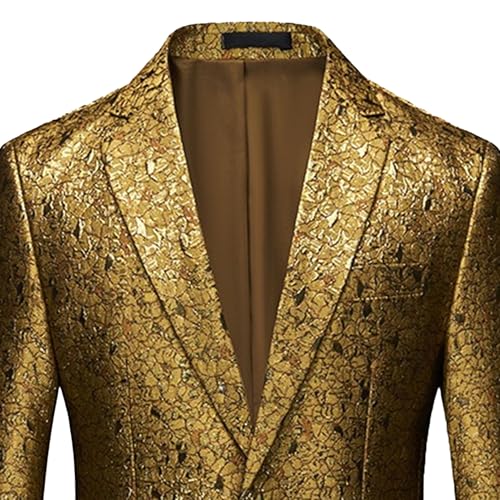 Mens Slim Fit Blazer Luxury Dress Suit Jacket Business Elegant Jacquard Tuxedo Jacket Prom Party Dinner2