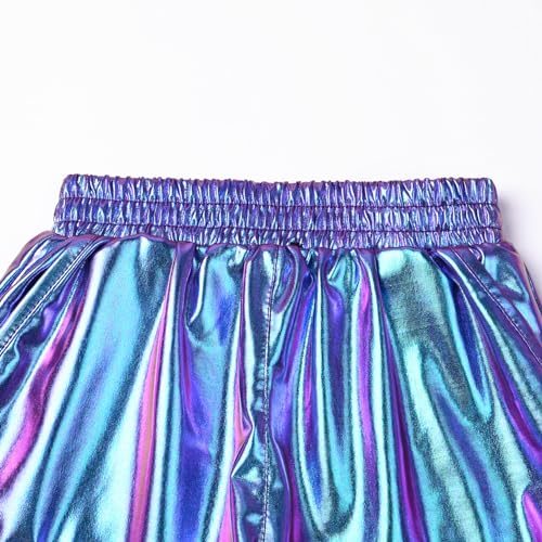 Image of Perfashion Girls Metallic Shorts Sparkly Shiny Hot Pants Gold /Silver /Pink Outfit