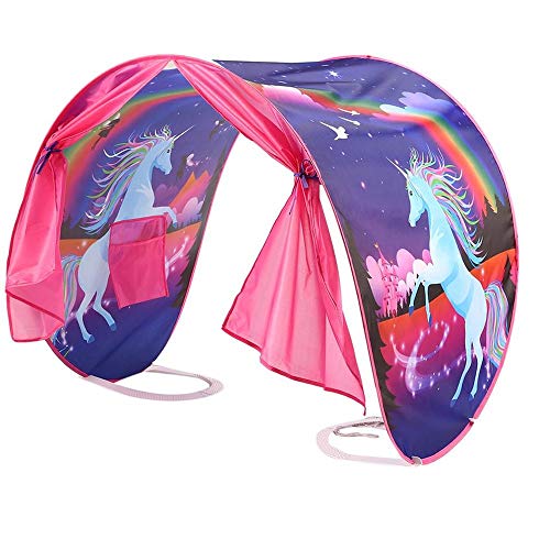 Bettzelt,Bed Tents,Traumzelt,Dream Tent,Children's Tents,Kid's Fantasy,Drinnen Kinder,Einhorn Tents,Jungen und Mädchen Weihnachten Geburtstagsgeschenk (Rosa)