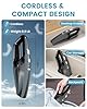 SERVOMASTER Handheld Vacuum Cleaner, Car Vacuum Cleaner Powerful with Rechargeable Battery, Portable Hand Held Vacuum Cordless with Washable HEPA Filter, Mini Vacuum Kit for Men and Women, Black