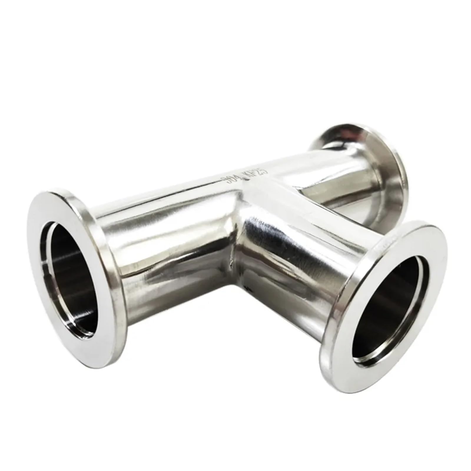 Tee KF10 en inox 304 étanche pour raccordement rapide et fiable de tuyaux NW-25
