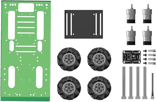 Miniatura 4 de HIWONDER Mecanum - Kit de coche inteligente de metal grande con motor de engranaje para Arduino/Raspberry Pi/ROS con motor de engranaje