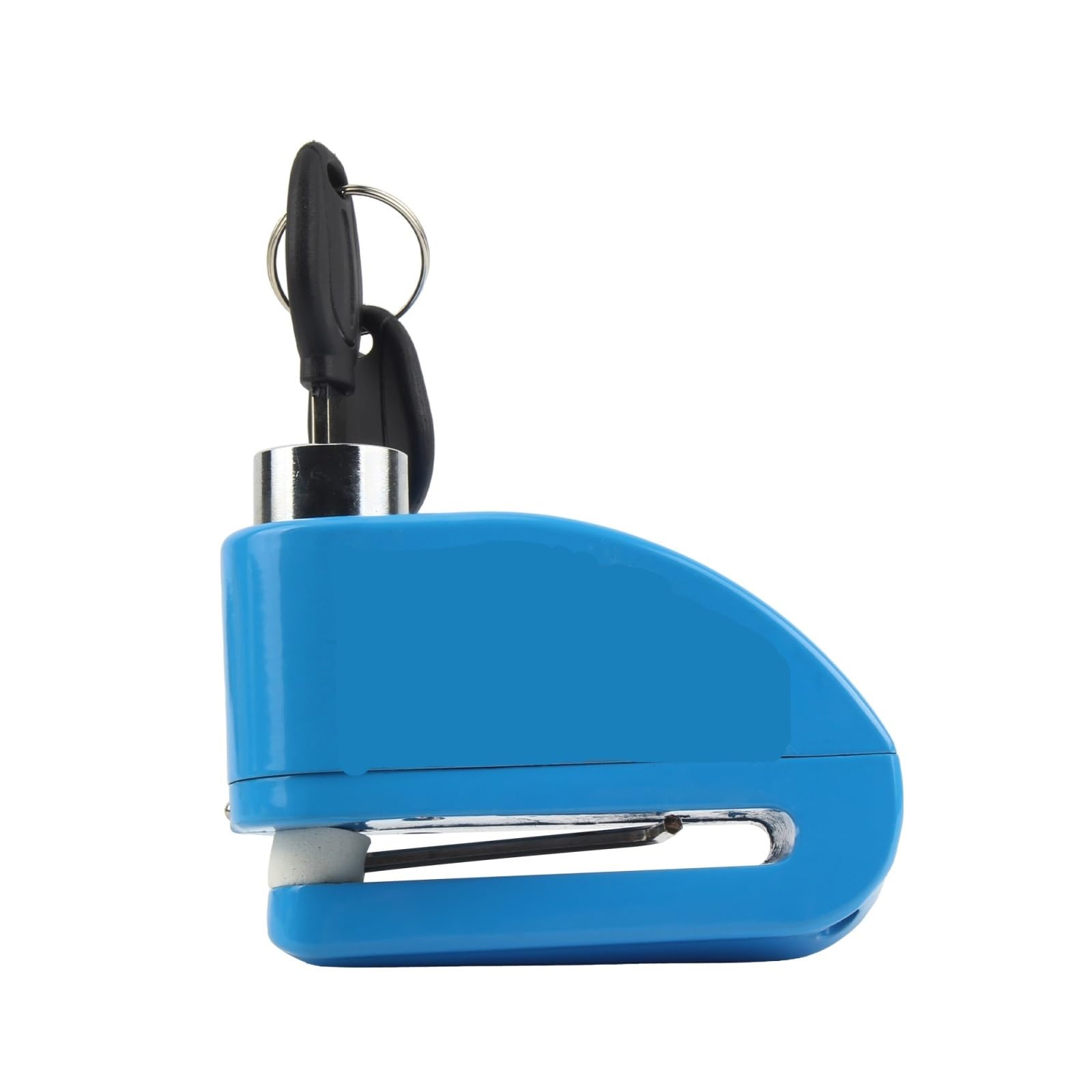 Motorcycle Handlebar Lock Motorcycle Disc Brake Alarm Lock Scooter Anti-Theft Remind Security Aluminum Alloy Motorbike Lock Security(Blue)