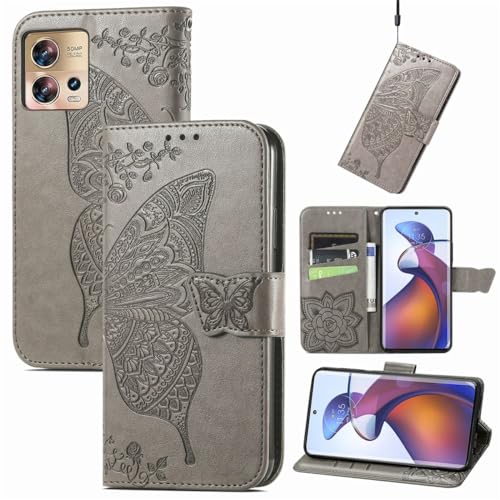 Étui de protection Motorola Edge 30 Fusion gris idéal au bureau