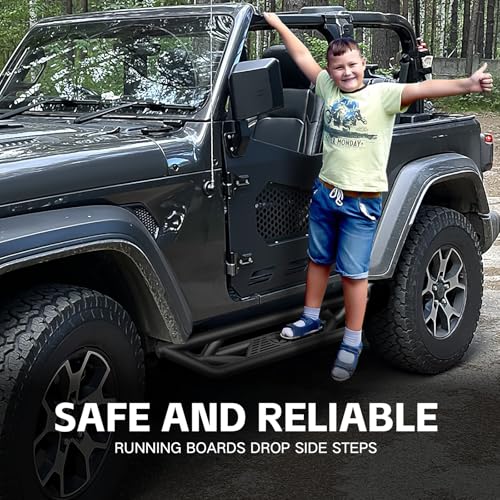 Estribos Jeep Wrangler JL 2 Puertas Acero Resistentes miniatura 3
