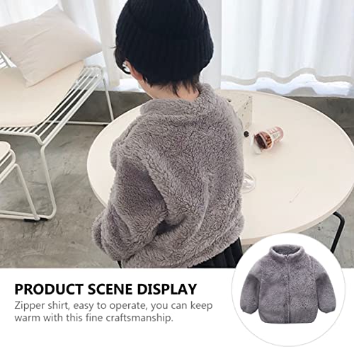 1pc Thicken Wool Coat for Girls Warm Cotton Cloth Outerwear Jacket for Boy Girl Comfortable and Stylish Apparel3