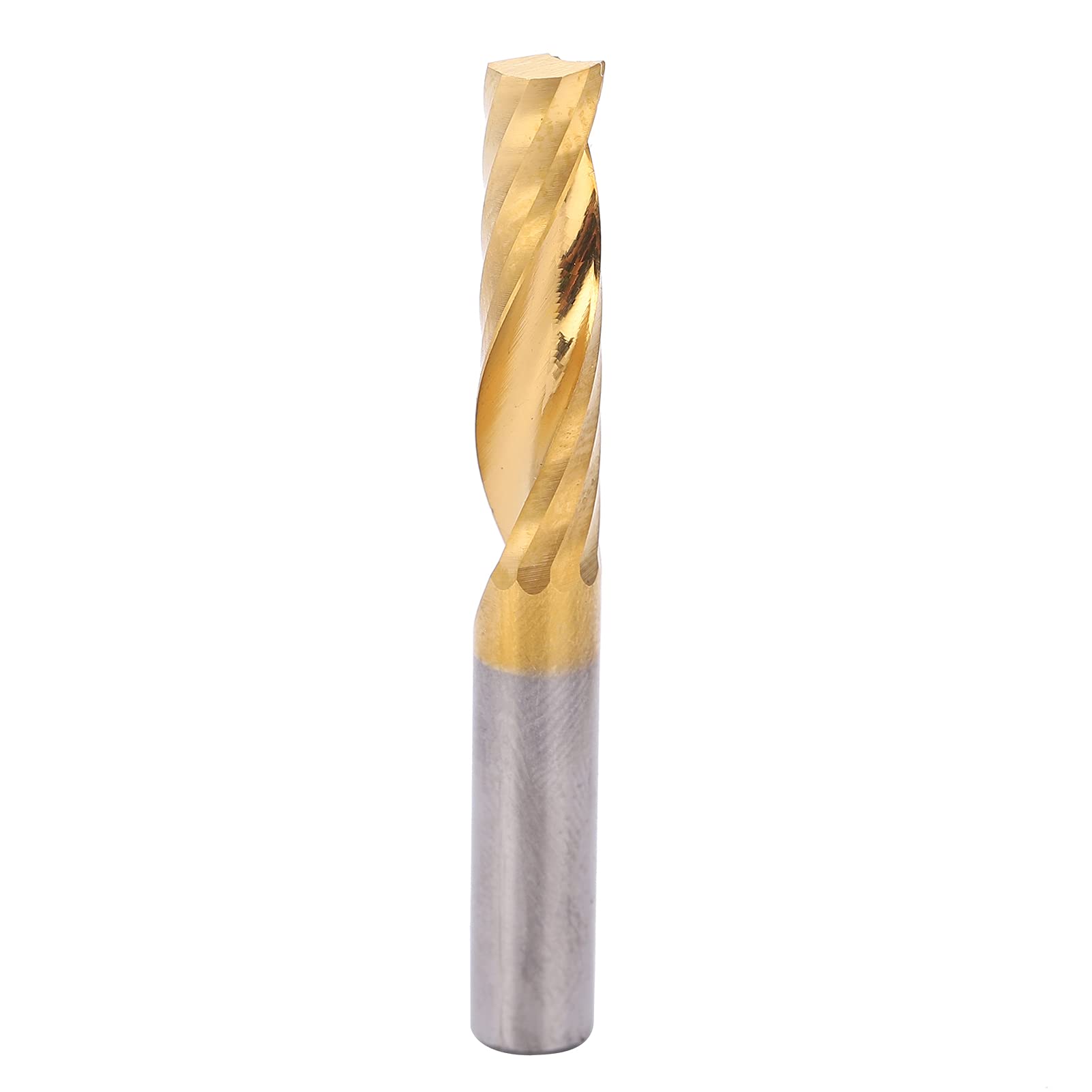 Spiralfräser, Hochgeschwindigkeitsstahl-CNC-Schaftfräser-Set, 6 X 25 X 50 Mm, Titanbeschichtet, 5-teilig, für CNC-Fräser, Holzbearbeitung, Fräsen, Schneiden, Trimmen, Nuten
