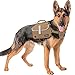 PetAmi Dog Backpack for Medium Large Dogs, Dog Saddle Bag for Dogs to Wear, Tactical Harness Saddlebag with Reflective Safety Side Pockets for Hiking, Camping, Vest Dog Pack for Travel (Tan, Medium)