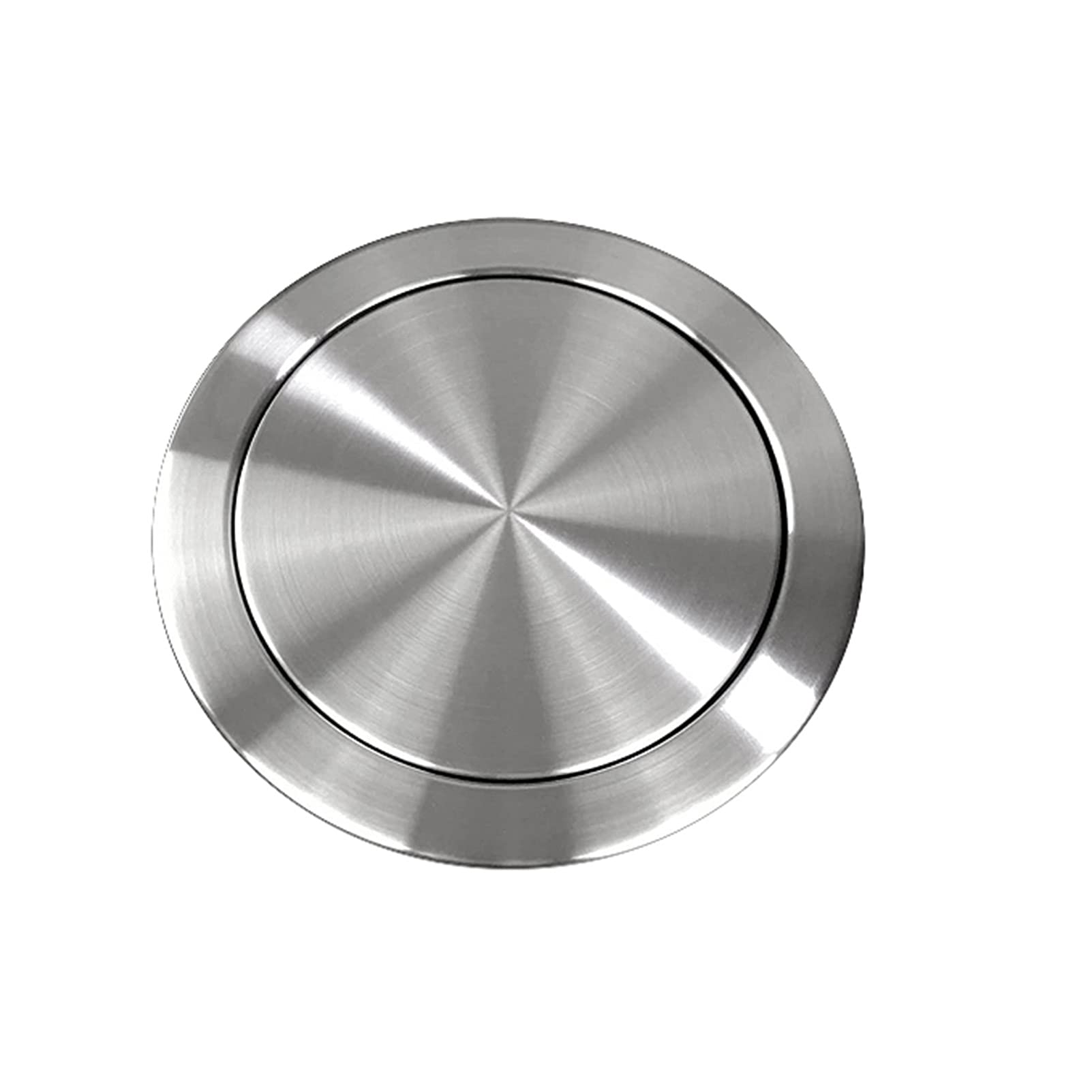 Asdchzen Built-In Trash Chute, Built-In Stainless Steel Trash Can On Countertop, Built-In Trash Can, Kitchen Built-In Balance Flip Trash Can, Toilet Trash Can Cover,A