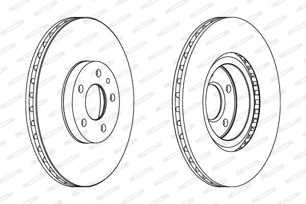 Tarcza Hamulcowa FERODO Premier DDF156 284mm, 2 szt