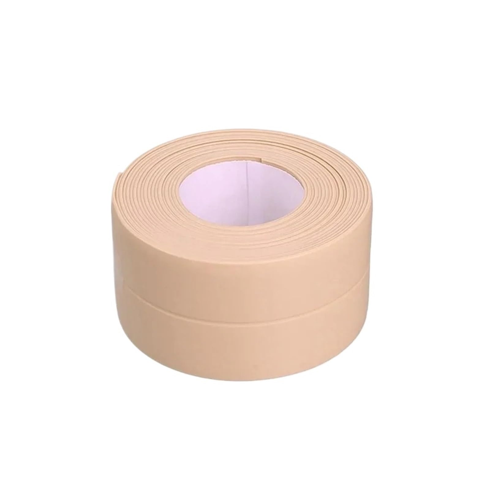 XCTDSVAH Wallpaper Border Kitchen Sealant Strip Bathroom Self Adhesive Shower Tile Sealer Household Mildew-Proof Tub Countertop Sealing(Beige)